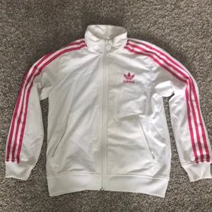 Girls adidas jacket zip up